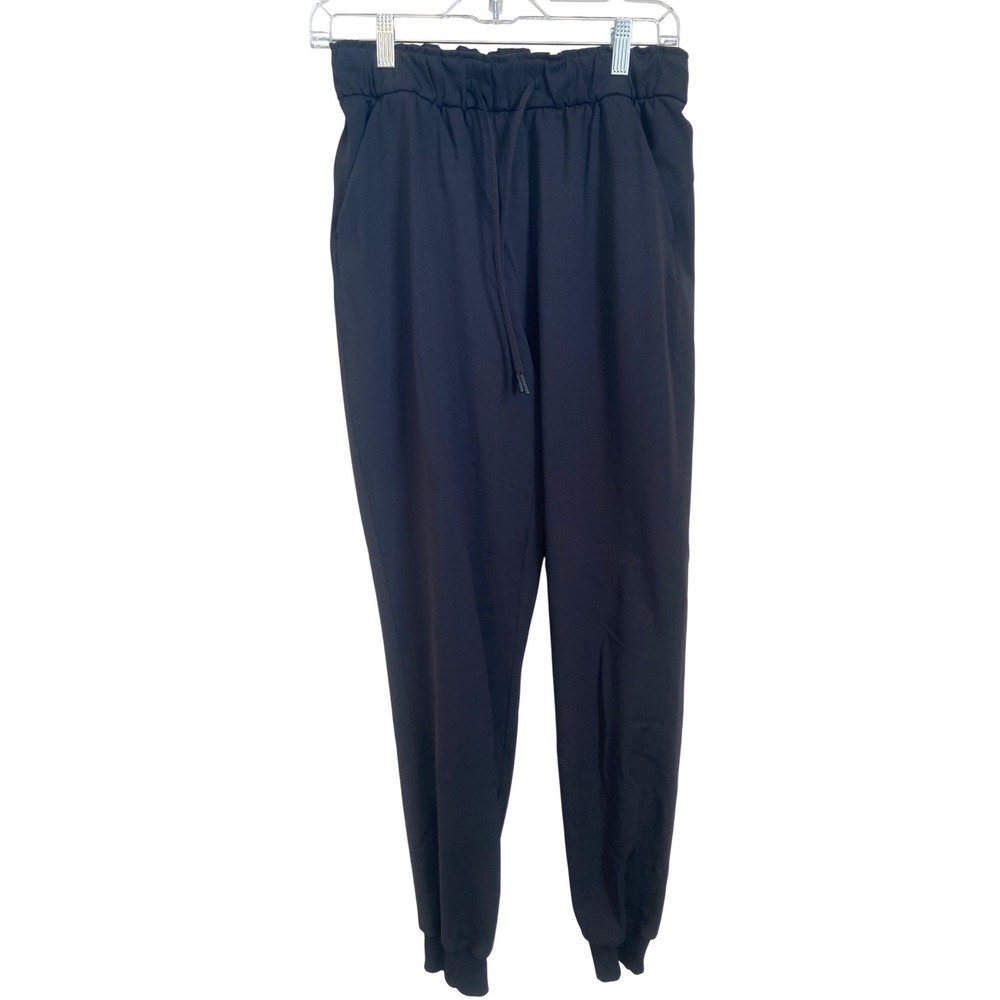 Lululemon Stretch High Rise Jogger Pants Black Size 6
